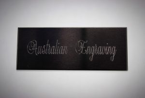 Australian Engraving Anodised Aluminium Engraved Name Plaque