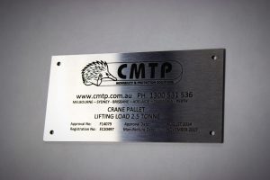Australian Engraving Laser Etched Marine Grade Stainless Steel name plaque